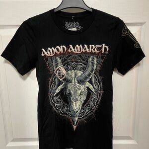 Amon Amarth Metal Band Heidrun Boyfriend Fit Girls Graphic Tee | Size SM